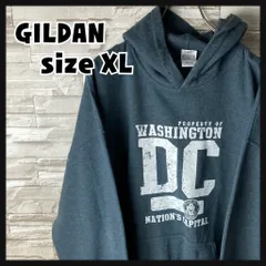US古着/GILDAN/パーカー/スウェット/長袖/プリント/XL/グレー