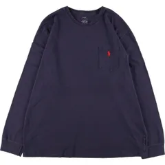 古着 ラルフローレン Ralph Lauren POLO RALPH LAUREN 無地ポケットロングTシャツ ロンT メンズXL/eaa358482