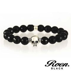 Roen BLACK ロエンブラック ブレスレット オニキス 天然石 スカル メンズアクセサリー