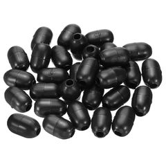 PATIKIL キッチンシンクラックフィート 30個 5 mm内径 x 13 mm外径 プラスチック シンク交換用足 保護シンクグリッド用 ブラック