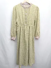 ◇ Ray Cassin レイカズン 長袖 ロング丈 ワンピース サイズF ライトグリーン系 レディース E  【1405140015997】