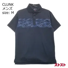 CLUNKクランク 半袖ポロシャツ 迷彩柄 カモフラ ネイビー系 M [240001928086]#のサムネイル