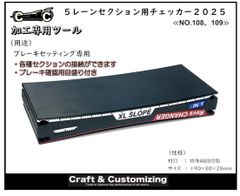 5レーンセクション用　チェッカー 2025《NO.108,109》