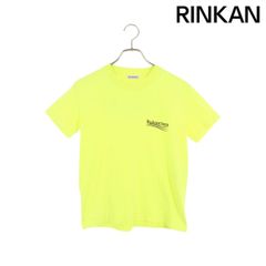 バレンシアガ  612964 TJVF7 キャンペーンロゴプリントTシャツ レディース M