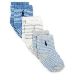 【新品】ラルフローレン シンボーダーソックス ３足組