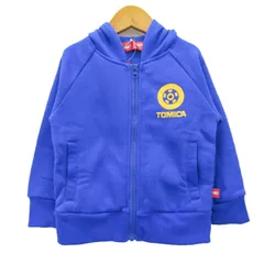 トミカ パーカー トップス ジップアップ スウェット 裏起毛 未使用品 キッズ 男の子用 100サイズ ブルー TOMICA