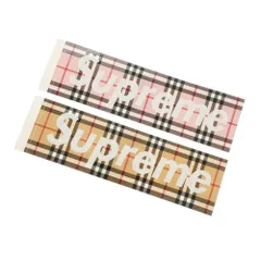 美品☆Supreme Burberry チェック柄 ステッカー 18枚※おまけ付