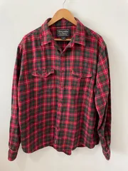 アバクロンビー Abercrombie & Fitch　長袖シャツ　赤チェック　XLサイズ