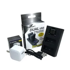 EN-EL9 EN-EL9a EN-EL9e Nikon ニコン 互換デュアルUSB充電器 ★コンセント充電用ACアダプター付き★ 2点セット