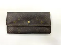 LOUIS VUITTON ルイ・ヴィトン モノグラム ポシェット･ポルトモネ･クレディ 長財布 M61725 ブラウン フランス製