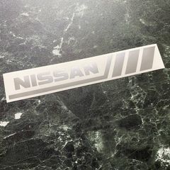 人気商品ですのでお早めに！在庫処分セール シルバー NISSANデコライン風カッティングステッカー 日産 ニッサン