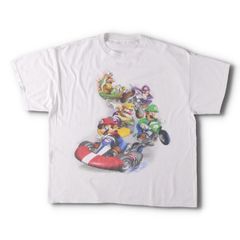 古着 00年代 MARIOKART Wii マリオカート ウィー キャラクタープリントTシャツ メンズXL相当/evb029538