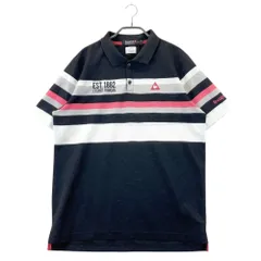 サイズ：L LE COQ GOLF ルコックゴルフ  半袖 ポロシャツ  ブラック系 [240101417555] ゴルフウェア メンズ ストスト