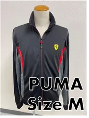 PUMA　プーマ×フェラーリ　コラボ　トラックジャケット　ジャージ　ブラック　ワンポイント