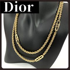 美品✨ディオール、太めロープチェーンレディースネックレス_906