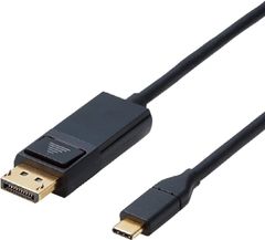 069 エレコム 変換ケーブル USBC DisplayPort 1.0m ブラック 【iPhone 16/16 Pro/16 Pro Max/16 Plus 対応検証済】 CAC-CDP10BK
