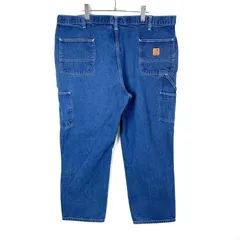 メキシコ製 カーハート Carhartt ビッグサイズ デニムペインターパンツ denimレザーパッチダンガリーフィット革パッチ 40119
