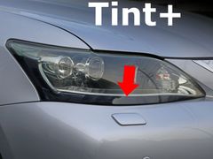 Tint+カット済み ヘッドライト スモークフィルム(Type4:アイラインタイプ) レクサスCT CT200h ZWA10 前期/中期 LEDのサムネイル