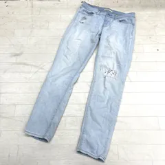 186◎ Levi's スキニー ジーパン デニム ダメージ加工 レディース28