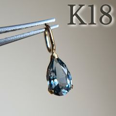 K18 希少　天然インペリアルトパーズ　 ペンダントトップ　レア　オーバル K18 希少 天然インペリアルトパーズ ペンダントトップ レア