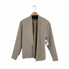 モルガンオム MORGAN HOMME フェイクスウェード ボタンレスノーカラーカーディガン メンズ JPN：M のサムネイル