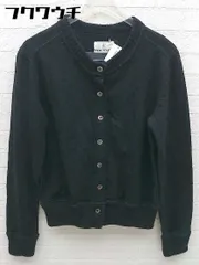 ◇ KUMIKYOKU 組曲 ウール ニット 長袖 カーディガン サイズ2 ブラック レディース 【中古】 【1002802274176】