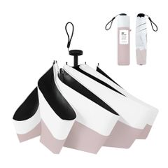CICIBELLA 折りたたみ日傘 晴雨兼用傘 手動開閉 コンパクト 100%完全遮光 99.9%以上のUVカット 折りたたみ 超軽量 収納袋付 女性用 収納しやすい おしゃれ 可愛い UVカット 通勤 通学 旅行用 ゴルフ プレゼント