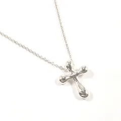 極美品　ティファニー　ミニ　エルサペレッティ　クロス　ネックレス　シルバー TIFFANY&Co. 良品◎（TIFFANY&Co. ティファニー）ネックレス