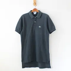 IZOD LACOSTE ラコステ ポロシャツ USA製 褪せた黒 M （m-2420531）