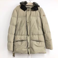 PEUTEREY ピューテリー ダウンジャケット Sサイズ フード付き ベージュ系 ベルト付き アウター 冬用 25d菊