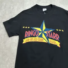 激レア　80s　USA製　Ringo Starr　リンゴ・スター　SUMMER TOUR 1989　トップス　半袖Tシャツ　プリントTシャツ　古着　ブラック 黒　L