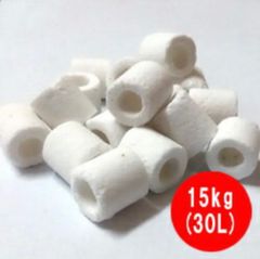 高性能 ろ材 バイオグラス リング 業務用 １５ｋｇ(３０Ｌ）