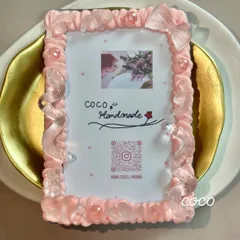 #4 トレカケース　ホイップデコ　レジン　ピンク