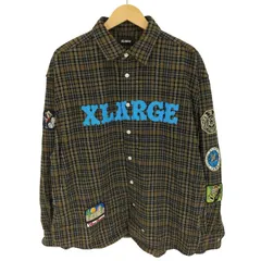 エクストララージ XLARGE 24AW PATCHED FLANNEL SHIRT パッチ フランネル シャツ   メンズ JPN：L 