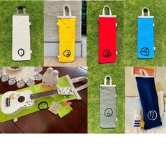 ウクレレバッグ縦長帆布ハンドメイドMORI 楽器ウクレレケース★縦長バッグ