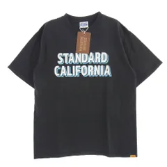 STANDARD CALIFORNIA スタンダードカリフォルニア SD HEAVYWEIGHT SIGN PAINT LOGO TEE ロゴプリント Tシャツ 半袖カットソー ブラック系 M【新古品】【未使用】【中古】のサムネイル