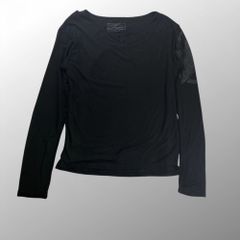 NO/FAITH STUDIOS ダブルレイヤードロングスリーブTシャツ 1 S NO/FAITH STUDIOS】ダブルレイヤード ロングスリーブ ホワイト