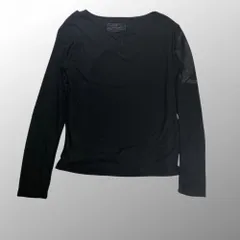 【NO/FAITH STUDIOS】ボタンライン ダブルレイヤード ブラック JAPANESE DOUBLE-LAYERED BUTTON LONGSLEEVE BLACK – NO/FAITH