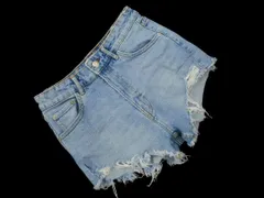 ZARA ザラ カットオフ ショート デニムパンツ size34/ライトブルー ■◆ レディース