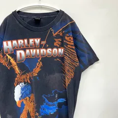 90s 1995 HARLEY DAVIDSON ハーレーダビッドソン BIGイーグル プリントT 古着 Tシャツ Lサイズ USA製 RN66823