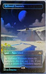 Rob Alexander【神聖なる泉】額装付原画プリント MTG 額装付【Hallowed Fountain/神聖なる泉】サイン入り原画プリント