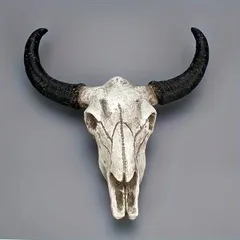牛の頭蓋骨　壁掛け　置物　本物　ジョージア・オキーフ 牛の頭蓋骨 壁掛け 置物 本物 ジョージア・オキーフ