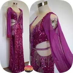 えつ【値下げ】※やや難あり　バラディ　シャービー衣装 オーダーメイド＞ バラディシャービードレス ステージ衣装