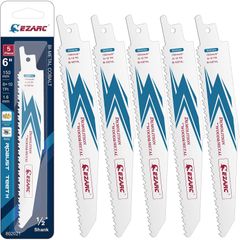 【正規品（新品）】 EZARC レシプロソー替刃 セーバーソーブレード 全長150mm 8/10山 木材&金属用 替刃 R630DM (5本入) セーバーソーブレード レシプロソー替刃 レシプロソー刃 セーバーソー 替え刃  セイバーソーブレード 鋸刃 鉄工刃
