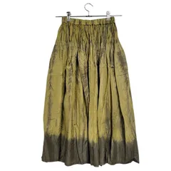 【中古品】ISSEY MIYAKE イッセイミヤケ PWRMANWNTW ペルマネンテ FLARE LONG SKIRT フレアロングスカート カラー：グリーン系 レディース 【168-250313-as-13-izu】