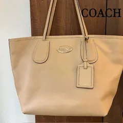 ♡COACH ♡ レザー ハンドバッグ トートバッグ ベージュ コーチ COACH トートバッグ CAQ02 2WAY ショルダー レディース
