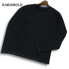 R.NEWBOLD ポールスミス 通年 ロゴ刺繍★ スウェット カットソー トレーナー Sz.S メンズ 黒