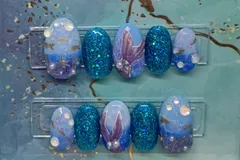 珊瑚真珠と紺碧の海　2025/7/5 デザインフェスタ　むーの手作り雑貨店 〜星降る海の人魚の宝箱展〜