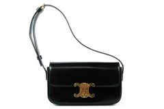 【超美品】CELINE セリーヌ トリオンフ クロード ショルダーバッグ ブランド鞄 ブラック【SS22】