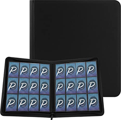 PAKESIスターカードカードファイル12ポケット 480枚収納 PU皮套 カー